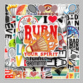 50 Pcs Interesting Badminton PVC Self Adhesive Stickers Suitable for Suitcases Laptops Skateboards Water Cup and Books