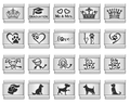 Fashion Laser Carving Cat Dog Boy Girls Heart Crown Italian Links Charm Fit 9mm Stainless Steel Bracelet Jewelry DIY Making Gift