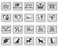 Fashion Laser Carving Cat Dog Boy Girls Heart Crown Italian Links Charm Fit 9mm Stainless Steel Bracelet Jewelry DIY Making Gift