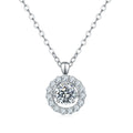 NO MOQ Fine Jewellery 925 Sterling Silver Engagement Diamond Moissanite Pendant Personalized Necklace
