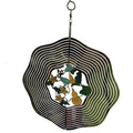 Factory Price 18CM Wind Spinner Rotating Metal Sheet 3D Wind Chime Pendant Windchime Garden Hanging Ornaments Decor