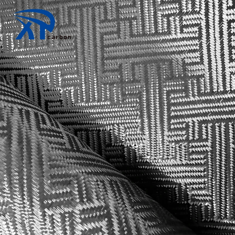 Cheap Factory Price Fireproof Trapezoid Jacquard Carbon Fiber Fabric Cloth