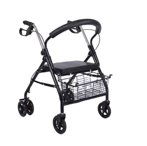 Upright Rollator Adult Folding Walker Walking Frames Standard Adults The Elderly Rollator Walker Rollator Walker With Seat