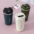 Custom Hot Sale Double Walled Vacuum Insulated Stainless Steel Coffee Mugs Travel Coffee Cups with LED Temperature Display Lid