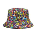 Xuancui Custom Printed Bucket Hat Street Graffiti 3d Print Souvenir Cap Reversible Bucket Hat