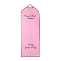 Wholesale pink Long Bridal Wedding Gown Dustproof Garments Bag with logo