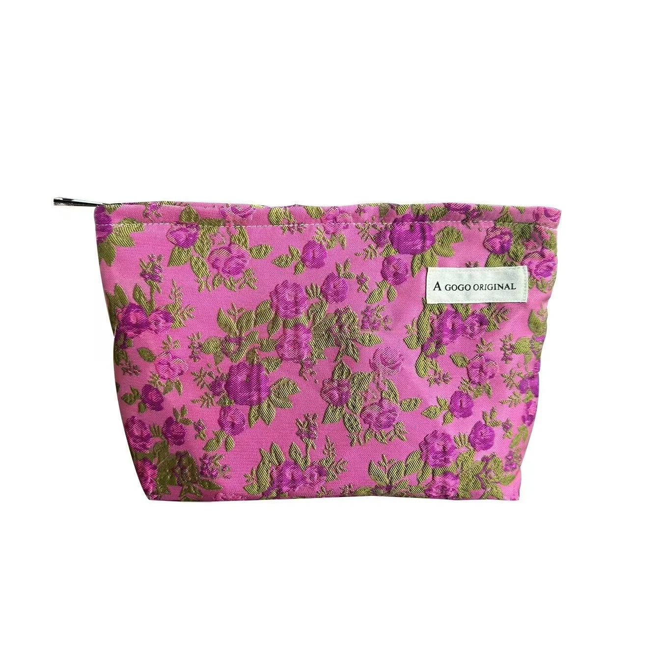 Advanced Rose Makeup Bag Fabric Portable Skincare Storage Bag Wallet Handbag Travel Wash Bag