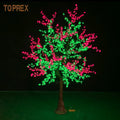 Toprex New Item Outdoor Street Use 2.5m High Simulated Cherry Blossom Lilac Flower Artificial Plant Led Tree for Decor