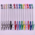 Add Focal Crystal Jewel Beads Custom Personalized Beaded Alligator Clip with Clasp Blank Bar Beadable Charms Pendants