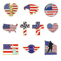 Manufacturer Enameled United States of America Flag Statue of Liberty Brooch Badge Hat Clothes Tie Scarf Button Lapel Pin