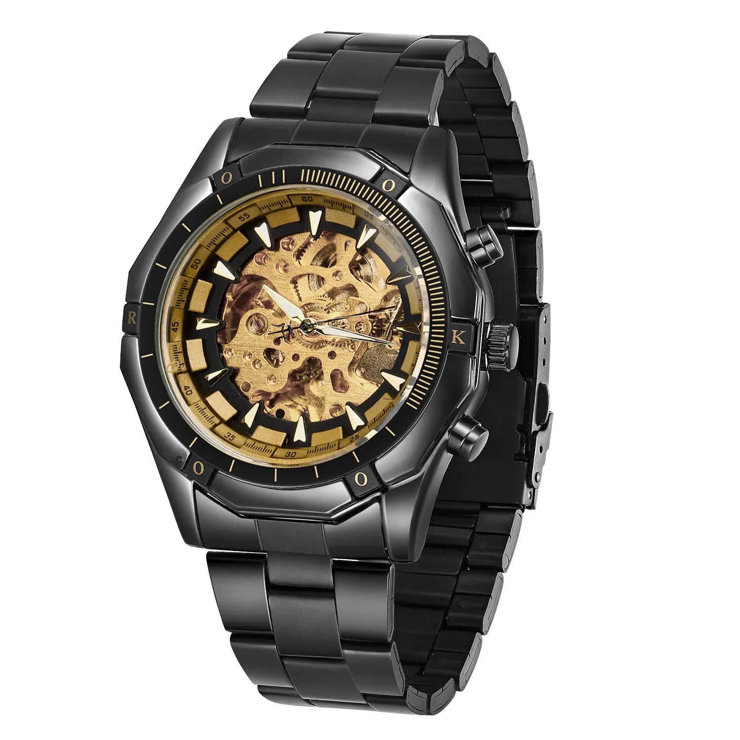 High Quality Stainless Steel Automatic  Mechanical Wrist Men Watch Watches Men Wrist with Custom logo