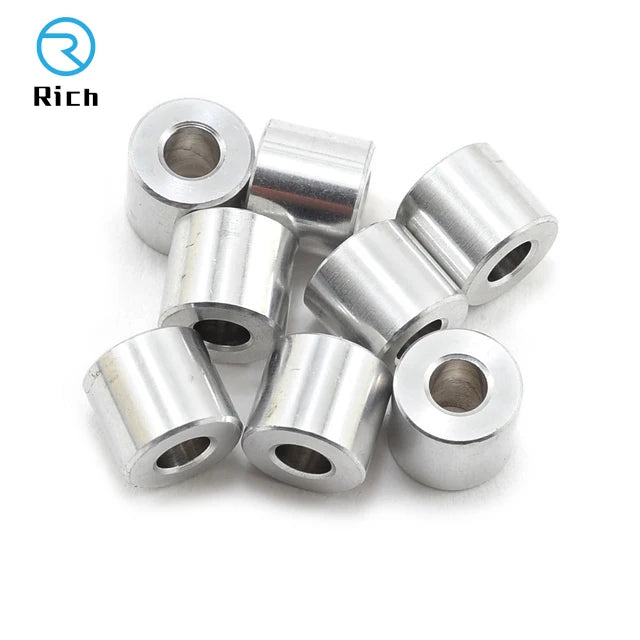 Dong Guan Rich Precision Cnc Machined Steel Flanged Bush Coupling Steel Bush Sleeve Metal Reducing Spacer Bush