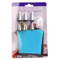 Wholesale 8-Piece DIY Cake Decorating Tools Set with 6-Ends Stainless Steel Mounting Nozzles Silicone TPU Mounting Bag Converter