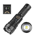 P70 Power Bank Telescopic Zoom Attack Head Waterproof Light Rechargeable Usb Led Tactical Torch Light Flashlight