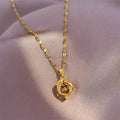 Wholesale Stainless Steel Chain Cut Dainty Luxury Zircon Diamond Animal Necklace Dolphin Love Necklace