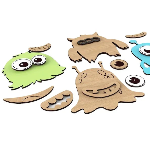 Unfinished Wood Painting Kit DIY Kids Crafts