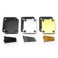 Electric Bass Guitar Neck Plate Guitar Neck Joint Connecting Strengthen Plate Guitar Parts Black Gold Chrome