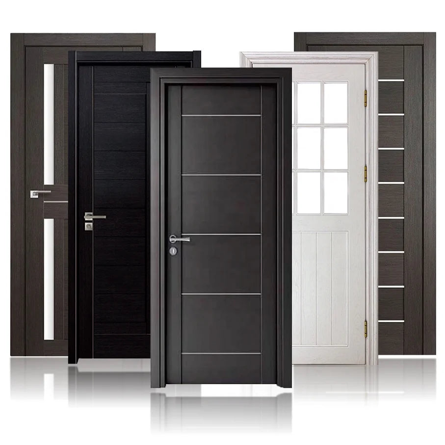 Wooden Door for Home Restaurant Construction Materials Building Interior for Houses Latest Design Pictures With Smart Lock