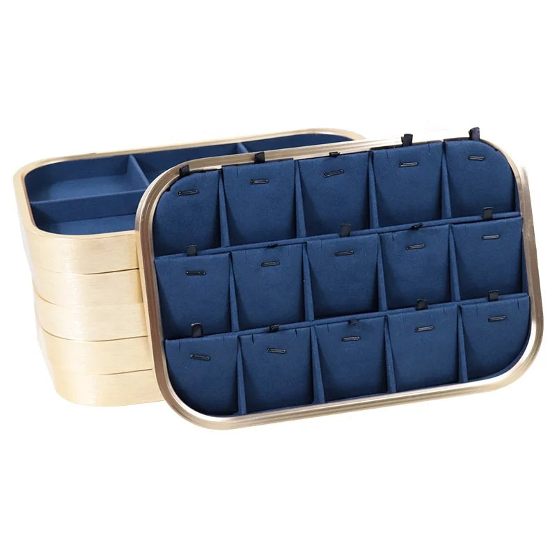 LOW MOQ One Customized Microfiber Jewelry Tray Pendant Ring Jewelry Box Jewelry Display