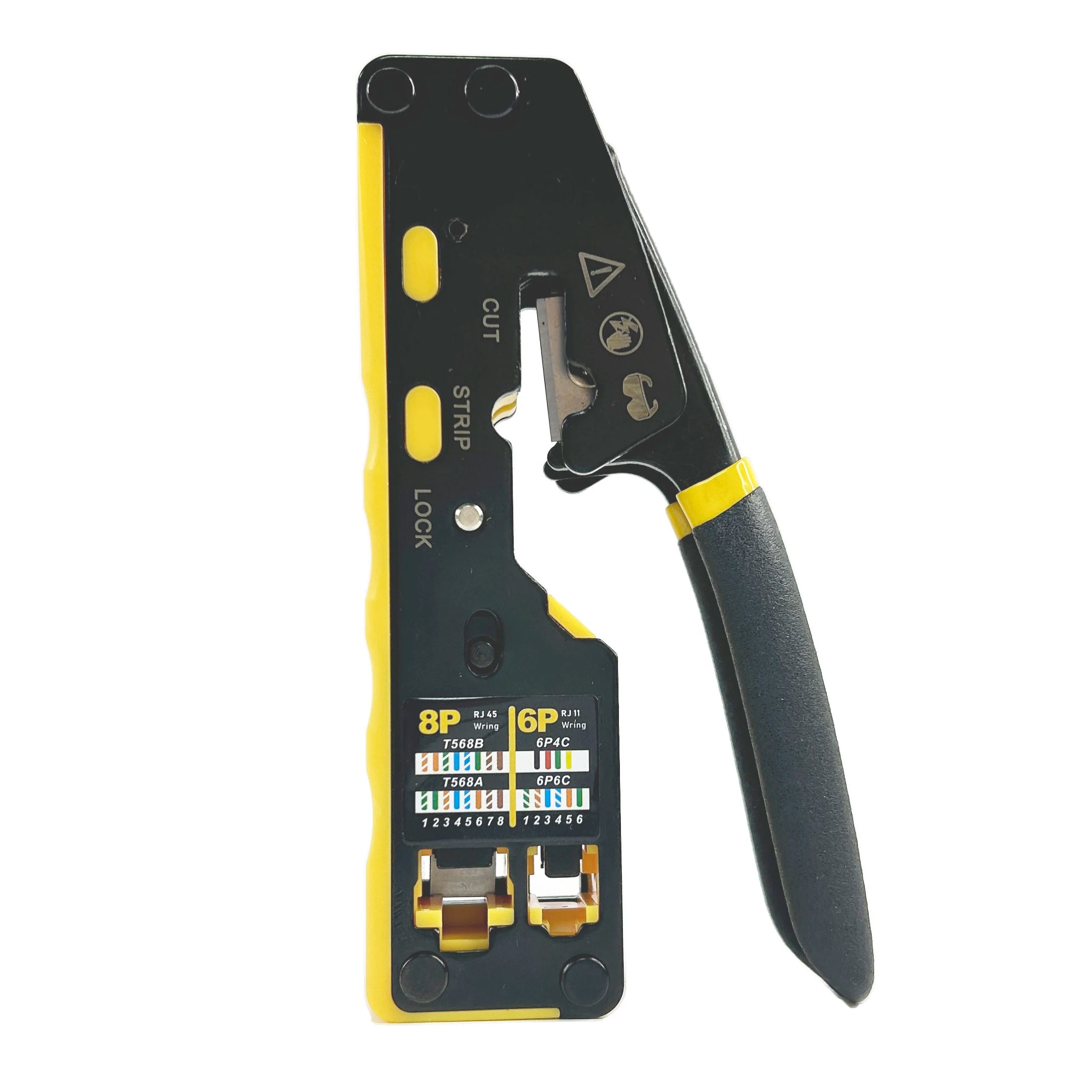Ethernet Cat5e Cat6 RJ45 RJ12 RJ11 Wire Stripper Cutter Crimper Hand Tool Network Cable Crimping Tool for 8P 6P