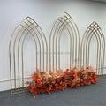 New Season Indian Style Stainless Metal Arch Backdrop Stand Grid Screen Wedding Backdrop for Parties and Events