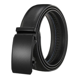 LQbelt Men's Automatic Buckle Leather Belts for Men Ratchet Belt Russian Market E-commerce Custom LOGO Wholesale Stock Factory