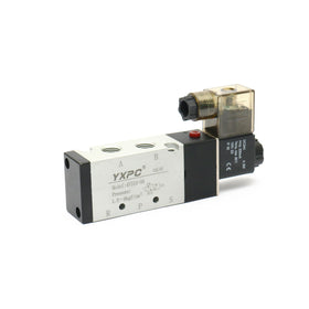 Solenoid Valves Supplier 4V310-08 air Directional 110V 220V 12v 1/4 5/2 Solenoid Valve Pneumatic 5 Way 24vdc Solenoid Valve