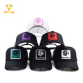 Custom Embroidered 5 Panel Trucker Hat with Jersey and Terry Fabric Y2K Hip Hop Style Mesh Cap for Performance Cycling Beach