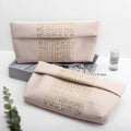Luxury Custom Waterproof Cosmetic Dust Envelope Leather Pouch With Logo Eco Friendly Gift Jewelry Bag