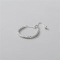 Margarita Twisted Rock Chain Ring in 925 Sterling Silver Hypoallergenic Comfortable Stylish Jewelry for Everyday Wear