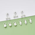 Personalized 925 Sterling Silver Lotus Flower Charm Pendant for Jewelry Making Accessories Supplies