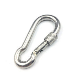 M6 M8 Whosale Stainless Steel Spring Snap Hook for Outdoor Hiking Camping Carabiner WIth Lock