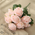 10 Heads  Artificial Rose Flower  Bouquet  Wedding Decoration Artificial Flower Bunches for Sale