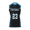 Latest Junior Senior Flag Football Jerseys Set Custom Sleeveless Sublimation 7V7 Football Wear