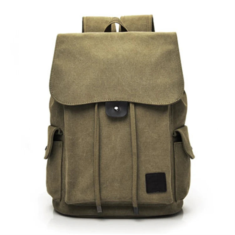 Camping Men Water Proof Weekend Vintage Waxed Canvas Duffle Travel Backpack