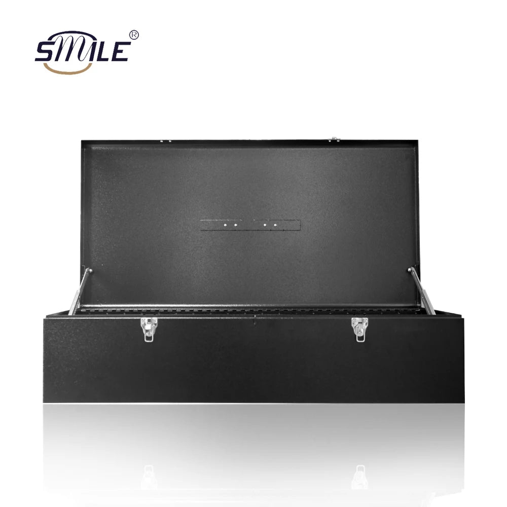 SMILE TECH Customizable Waterproof Metal Storage Toolbox Multipurpose Vehicles Tools Box and Metal Storage Toolbox for Screws