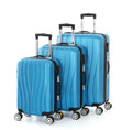 3 Pcs 20/24/28 Inch ABS Spinner Unisex Long-distance Travel Suitcase Set with TSA Lock Rolling Luggage