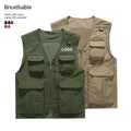 Outdoor Breathable Mesh Multi Pocket Photographer Fishing Hunting Vest for Men