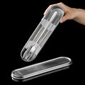 Custom Portable Outdoor Camping Cutlery Set for Kids Stainless Steel 316 Including Fork Spoon Chopsticks in Protective Case