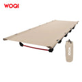 WOQI Ultralight Folding Camping Cot Heavy Duty Camping Folding Bed for Camping Hiking Travel