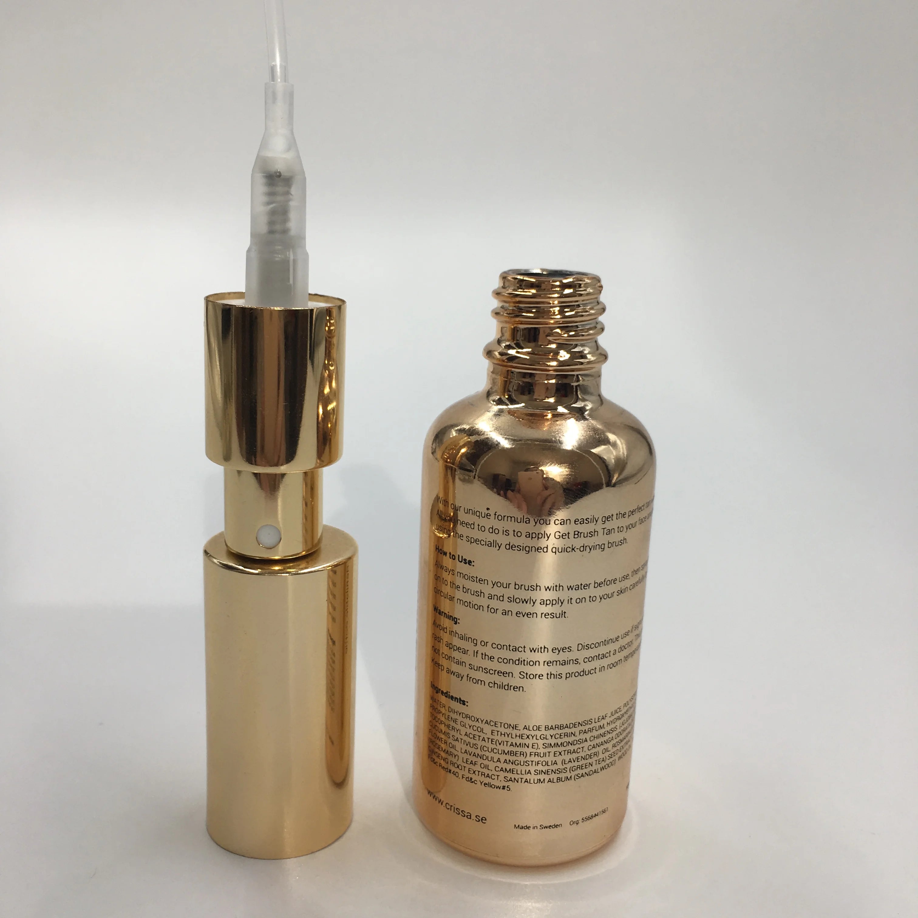 Gold Serum Round Glass Dropper Bottle 15ml 30ml 50ml 100ml Essential Oil Containers for Skin Care Cream or Face Cream