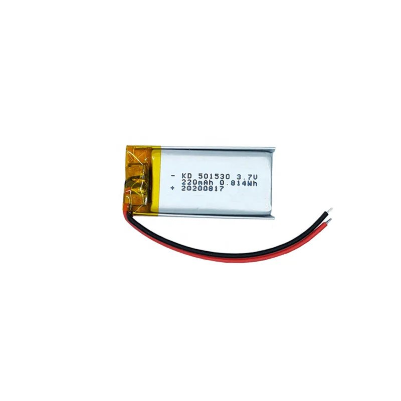 501530 3.7V 220mAh Rechargeable Lithium Polymer Battery with Pcb