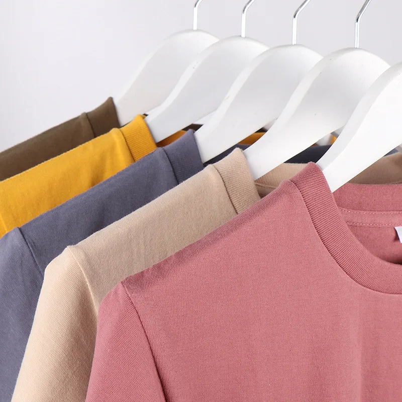 O-Neck Slim Fit Knitted Formal Men's T-Shirt 100% Cotton High Quality White Heat-Transfer Printing