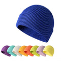 Manufacturers Wholesale Custom Logo Blank Acrylic Knit Winter Melon Ski Hat Wool Docker Hat Fisherman Beanie Hats  for Women Men