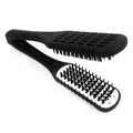 Professional Curved Vent Private Label Paddle Natural Wave Curly Denman Detangling Boar Hair Brush
