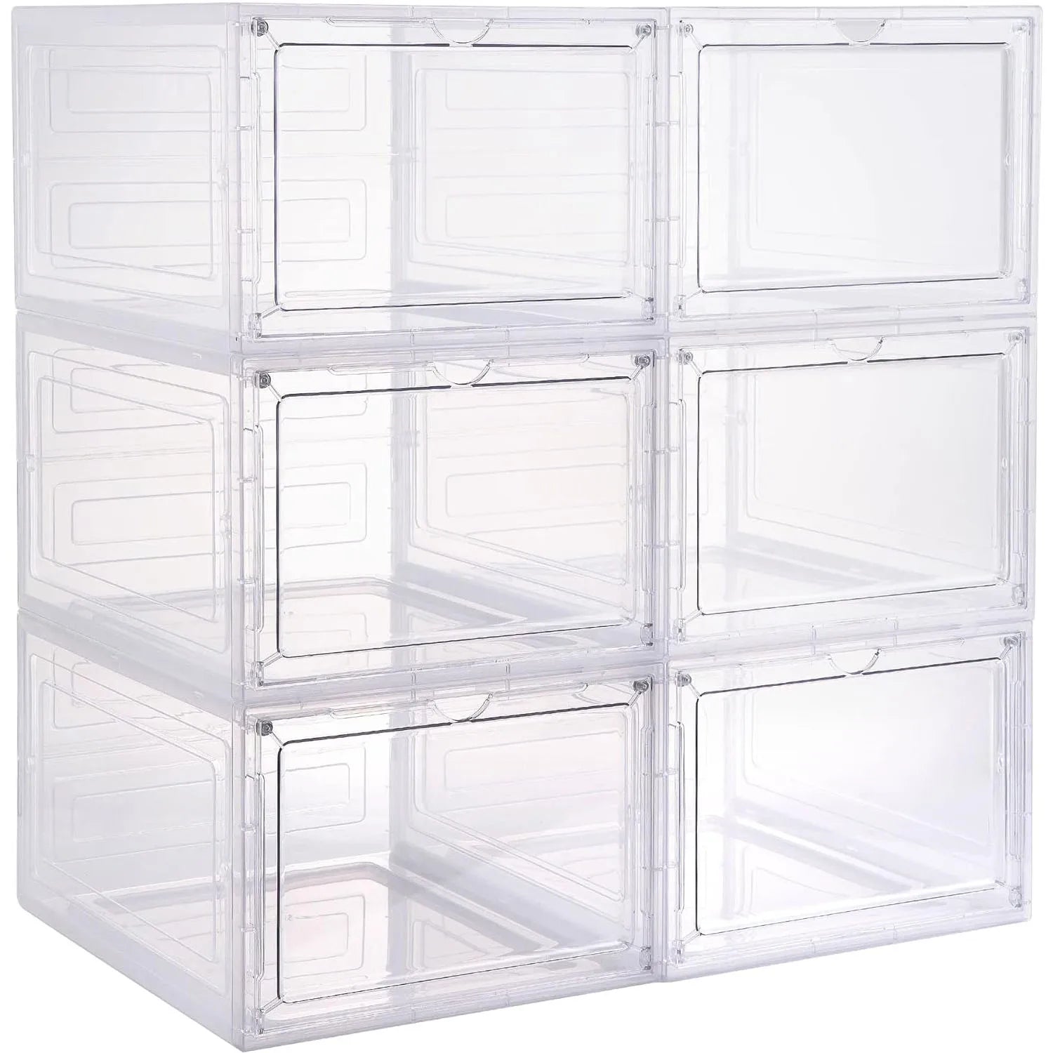 THREE LEAF PP Injection Molded Modern Foldable Rectangle Shoe Storage Box Space-Saving Eco-Friendly 10-20L Capacity 10kg Load