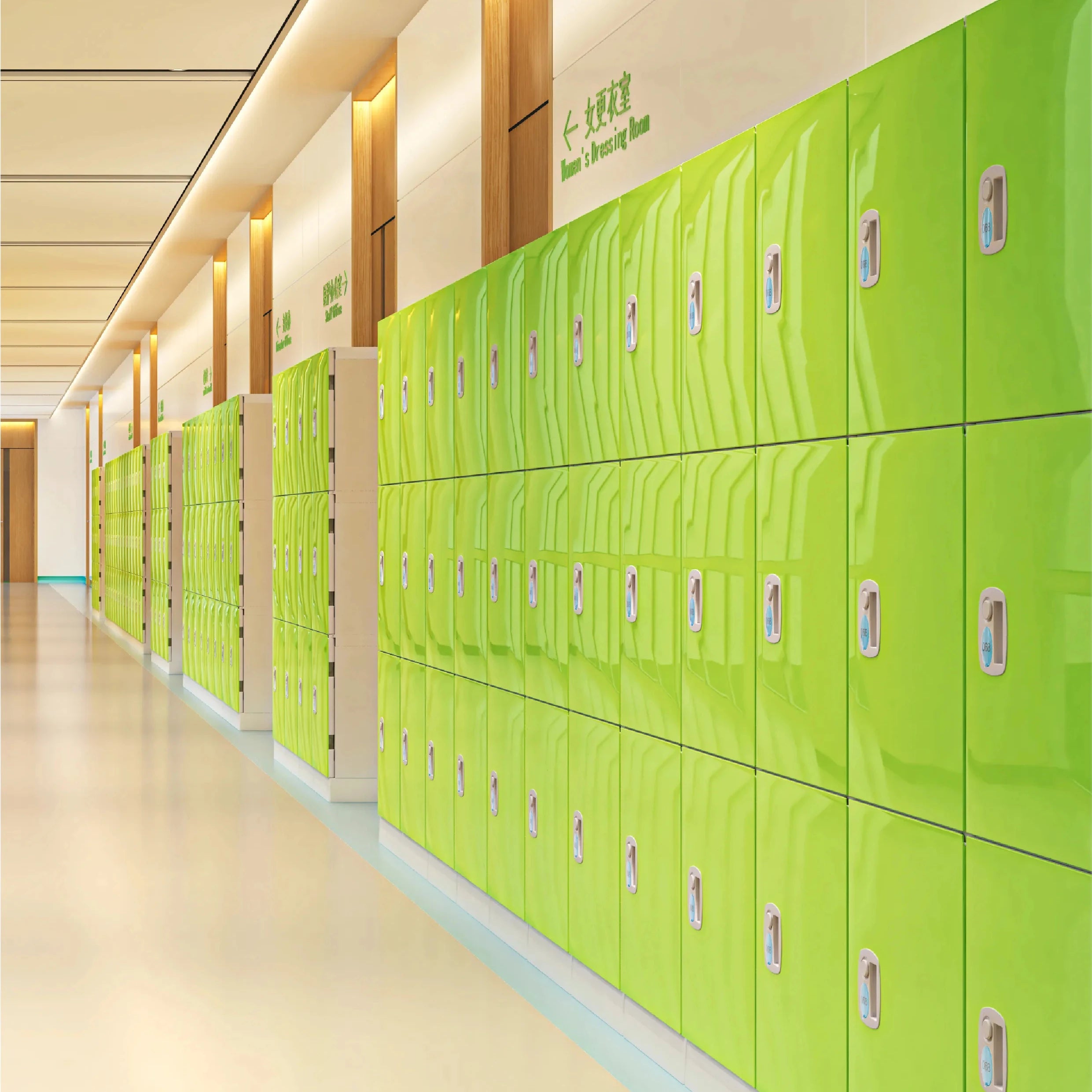 Modern Electronic Combination Digital Cabinet Plastic Waterproof Durable Eco-Friendly Recyclable Storage Solutions Secure School