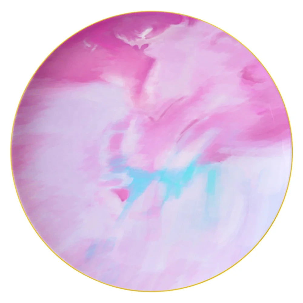 Ceramic Minimalist Plate Sustainable 6.5/8/10.5/12 Inch Bone China for Charger Plate Dish for Wedding Dinners Dessert Tableware