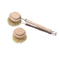 Bamboo Wooden Kitchen Cleaning Scrub Dish Brush with Long Handle