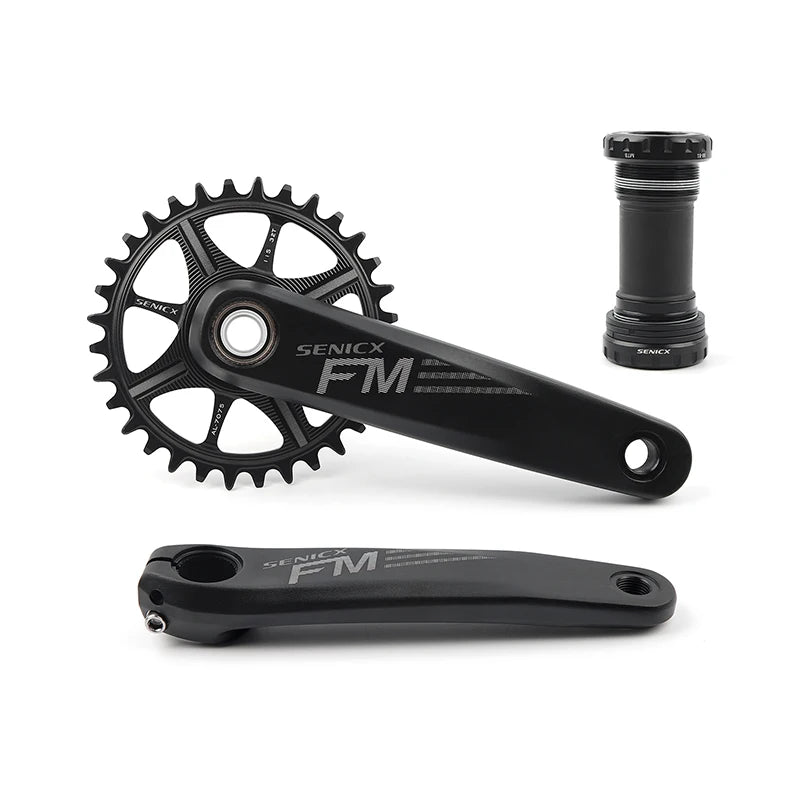 SENICX Mountain/road Bike Crank Set 170mm Integrated Crank Arm with Bottom Bracket&104 Bcd CNC Chainwheel MTB Bicycle Crank